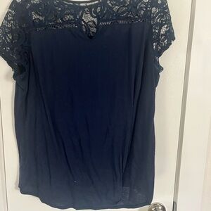 PerSeption Concept Midnight Blue Lace Top